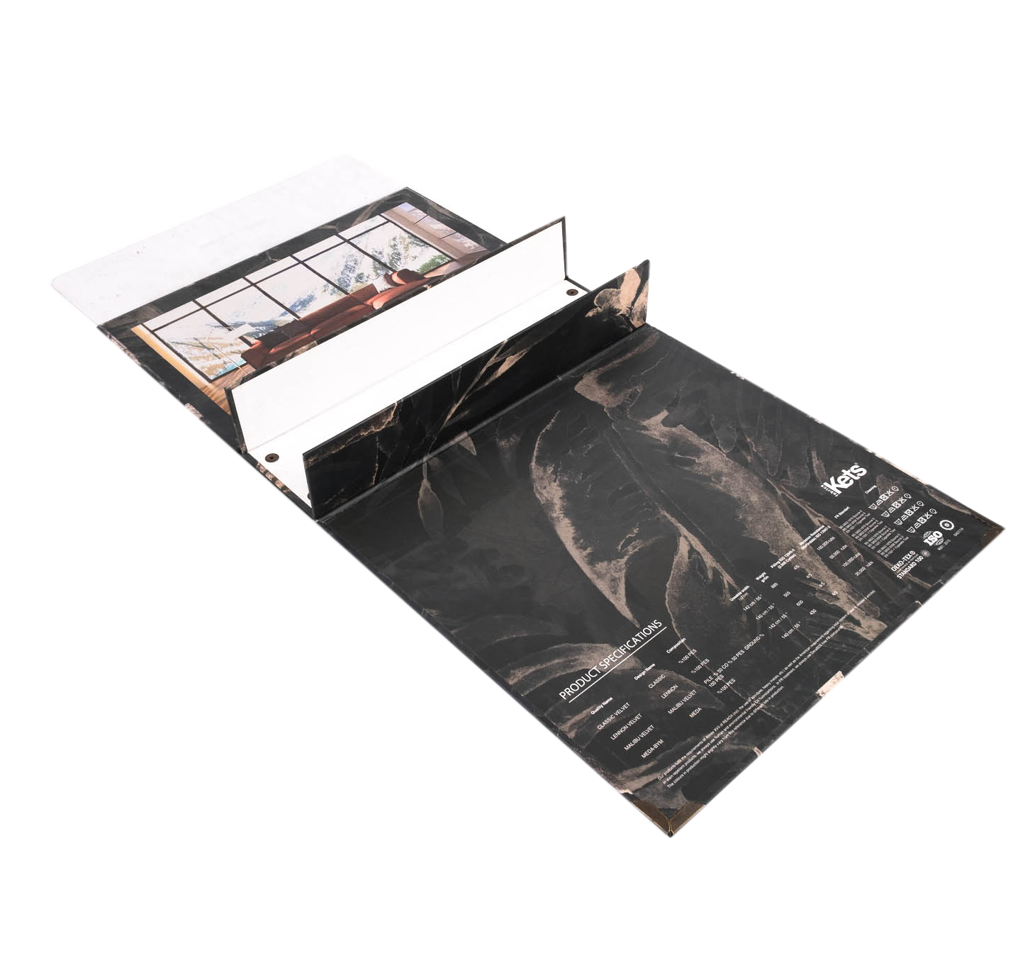 Mukavva Perçinli Perde Kartelası