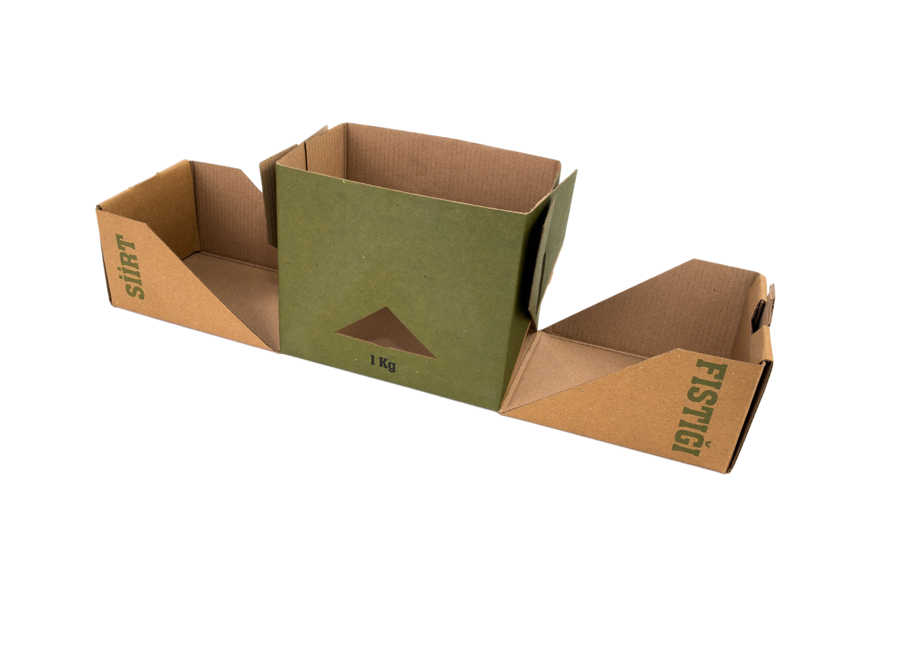 Organik Kraft Kuruyemiş Kutusu 